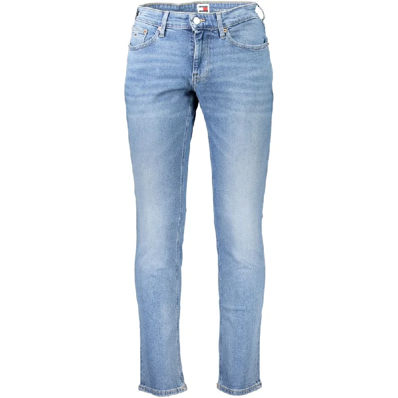 Men's Stretch Jeans with a Moisture - Wicking Lining for Active LifestylesTommy Hilfiger blue Cotton Jeans & Men's Pant