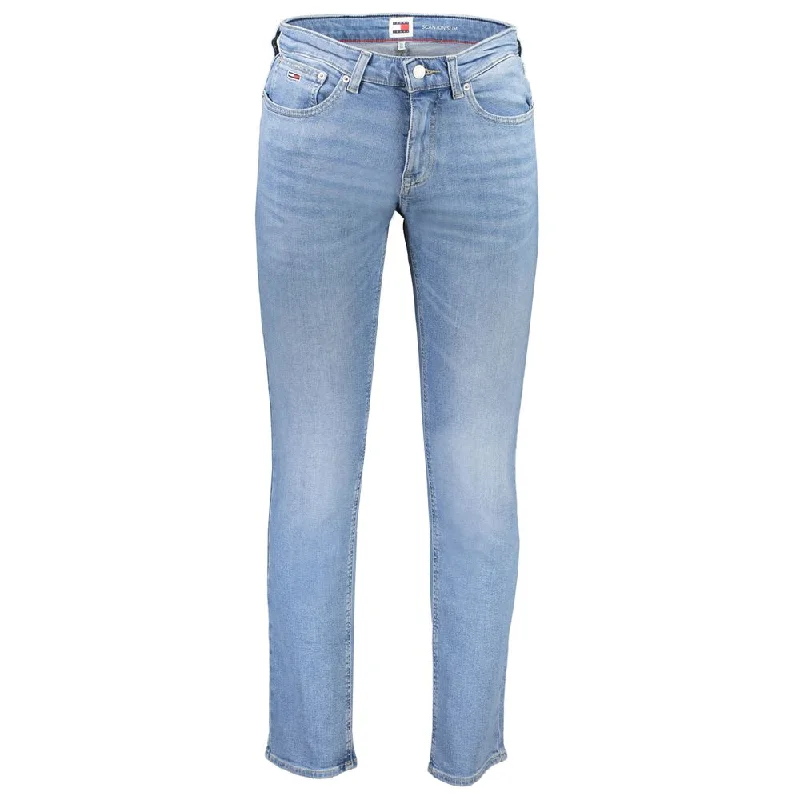 Men's Stretch Jeans with a Moisture - Wicking Lining for Active LifestylesTommy Hilfiger blue Cotton Jeans & Men's Pant