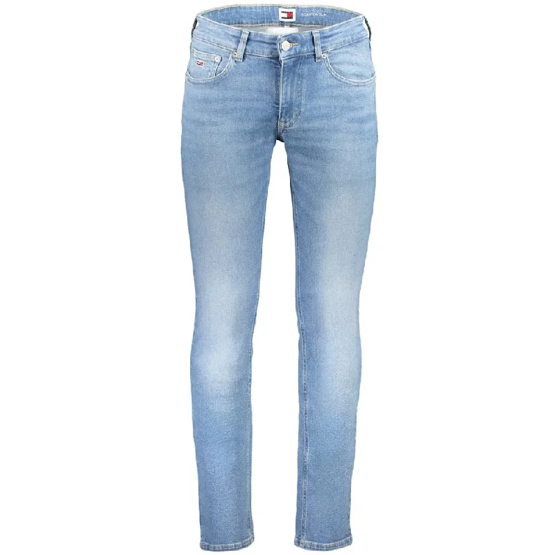 Plus Size Men's Bootcut Jeans with a Belt Loop Upgrade for a Stylish TouchTommy Hilfiger blue Cotton Jeans & Men's Pant