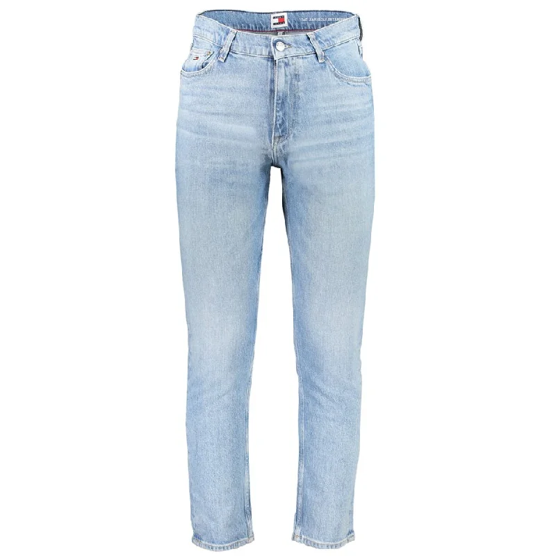 Men's Ripped Skinny Jeans in Acid Wash for an Edgy and Punk - Inspired StyleTommy Hilfiger blue Cotton Jeans & Men's Pant