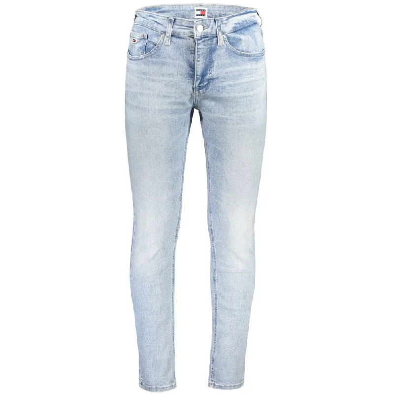 Men's Jeans with a Cargo - Inspired Knee Pocket for Extra StorageTommy Hilfiger blue Cotton Jeans & Men's Pant