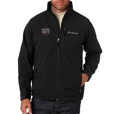 Bomber men jackets with ribbed cuffs for a classic 80s styleColumbia Men's Ascender Soft Shell