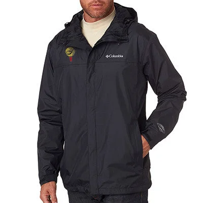 Men jackets with a built - in hood that can be stowed away when not in useColumbia Men's Watertight Jacket