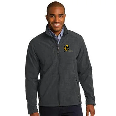 Men jackets with a hidden interior pocket for secure storageEddie Bauer Shaded Crosshatch Soft Shell Jacket