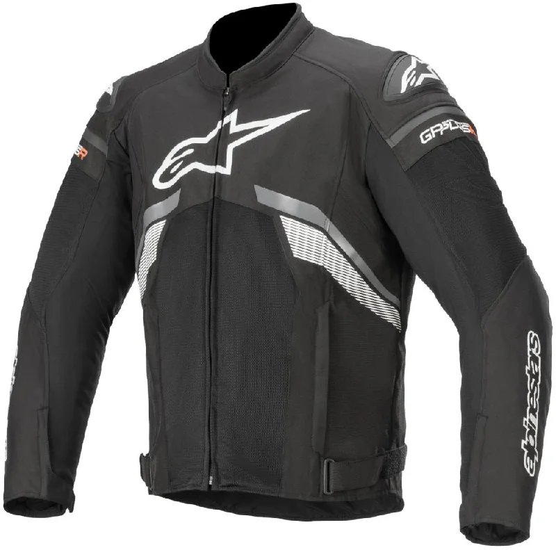 Performance - driven men jackets with breathable fabric for sportsAlpinestars Men’s T-GP Plus R v3 Airflow Black, Grey and White Textile Jacket