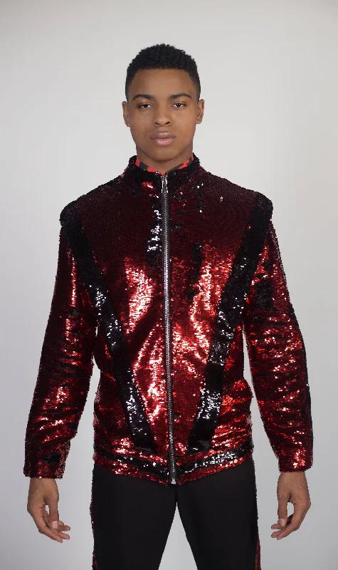 Embroidered men jackets with intricate floral designs for a unique aestheticAny Old Iron ThrillHer Jacket