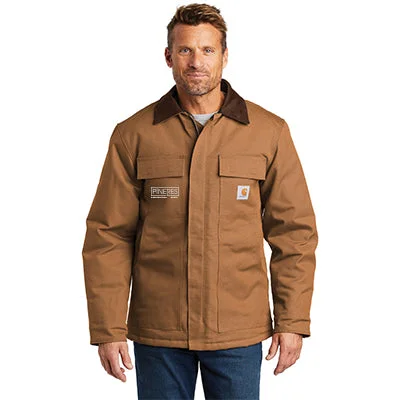 Plus - size men jackets with adjustable drawstrings for a comfortable fitCarhartt Duck Traditional Coat