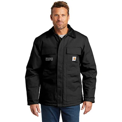 Lightweight men jackets made from recycled nylon for eco - friendly travelCarhartt Duck Traditional Coat, Tall