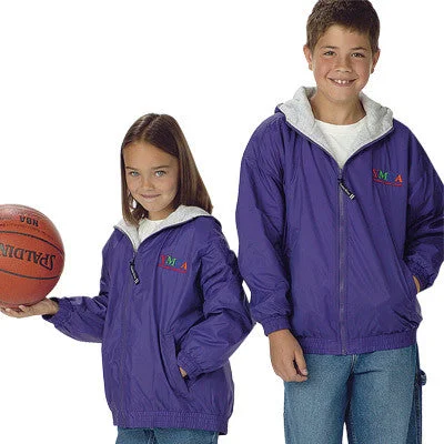 Lightweight men jackets made from recycled nylon for eco - friendly travelCharles River Youth Performer Jacket