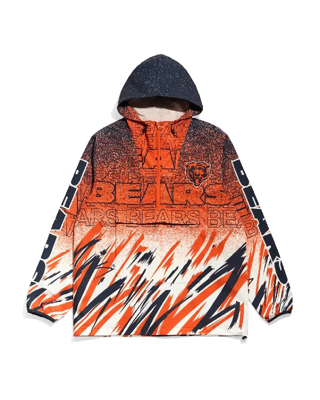 Lightweight men jackets made from recycled nylon for eco - friendly travelChicago Bears Sketch Anorak Jacket