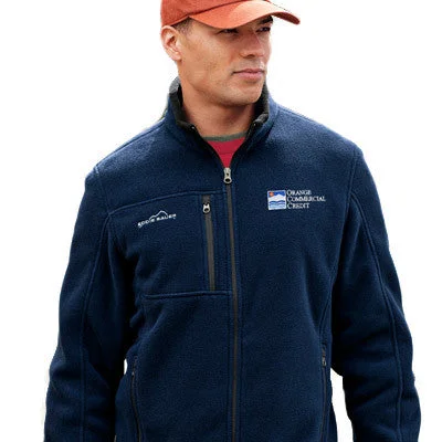 Lightweight men jackets made from recycled nylon for eco - friendly travelEddie Bauer Men's Full-Zip Fleece Jacket