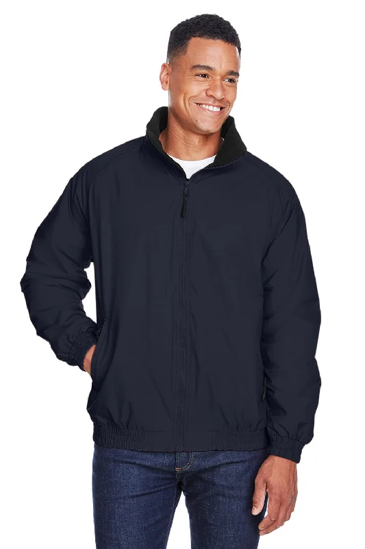 Performance - driven men jackets with breathable fabric for sportsHarriton Mens Wind & Water Resistant Full Zip Jacket - Navy Blue