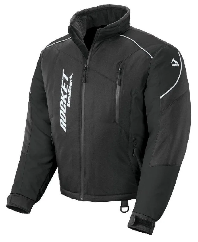 Fleece - lined men jackets for cold - weather commutingJoe Rocket Mens Black Storm XC Snow Jacket