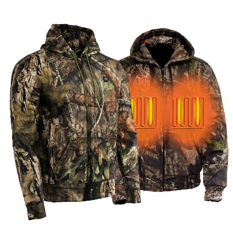 Embroidered men jackets with intricate floral designs for a unique aestheticNexgen Heat MPM1776SET Men's Camouflaged Heated Zipper Hoodies - Warming Camo Hoodie for Hunting w/ Battery