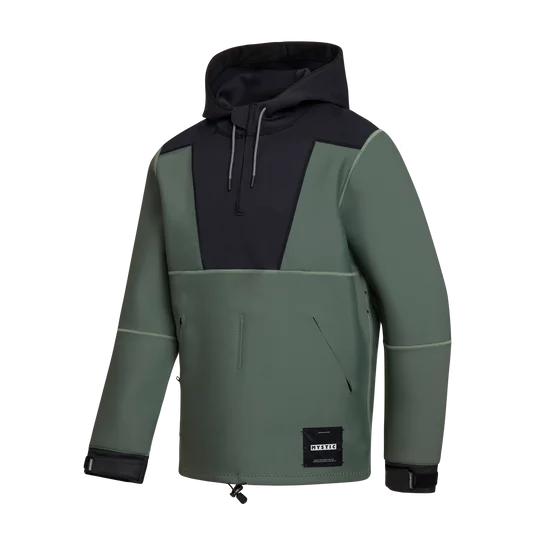 Lightweight men jackets made from recycled nylon for eco - friendly travelMystic Fulmar 3/2 Neoprene Jacket-Dark Olive