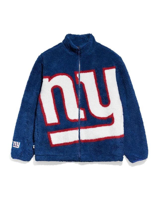 Corduroy men jackets in earthy tones for a rustic charmNew York Giants Big Logo Sherpa Jacket