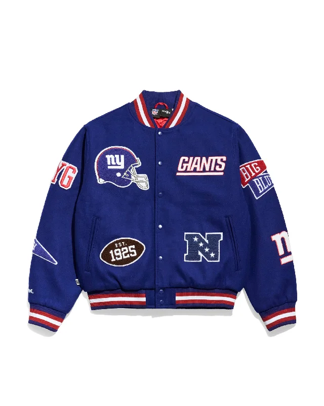 Performance - driven men jackets with breathable fabric for sportsNew York Giants Pennant Varsity Jacket