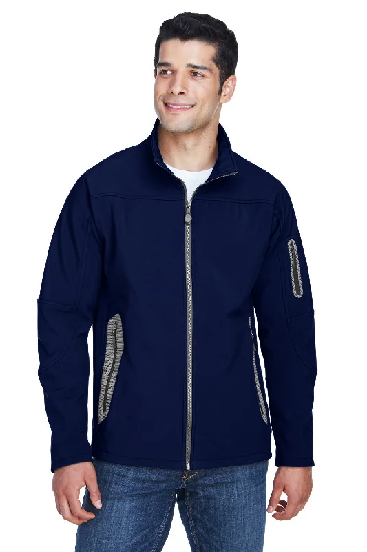 Bomber men jackets with ribbed cuffs for a classic 80s styleNorth End Mens Technical Water Resistant Full Zip Jacket - Classic Navy Blue