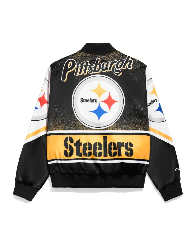 Down - filled men jackets in bright colors for winter fashionPittsburgh Steelers Logo Fanimation Jacket