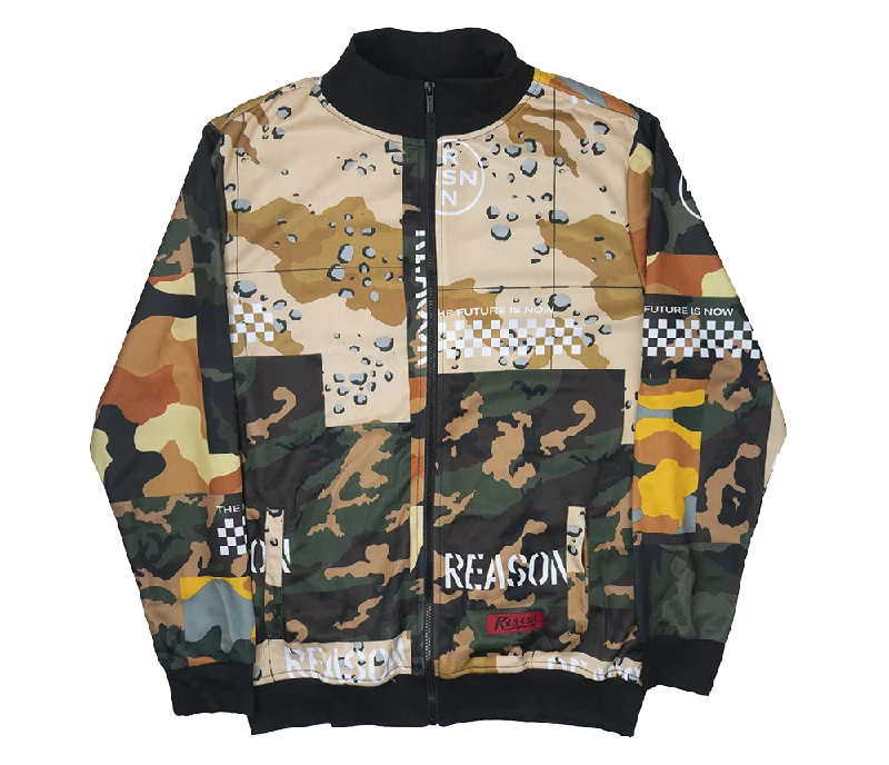 Men jackets with a hidden interior pocket for secure storageREASON TRACK JACKET CAMO - TS-11