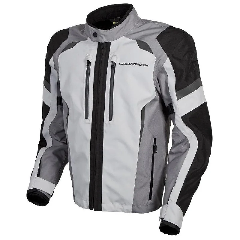 Lightweight men jackets made from recycled nylon for eco - friendly travelScorpion Optima Men's Grey Textile Jacket