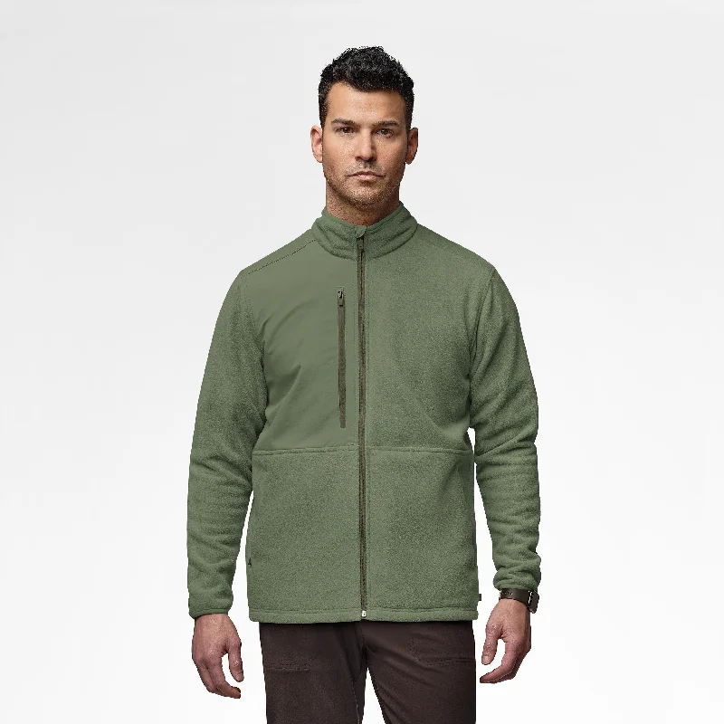 Performance - driven men jackets with breathable fabric for sportsSlate Men's Micro Fleece Zip Jacket - Olive