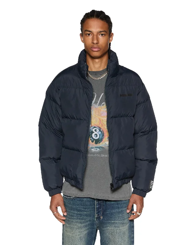 Corduroy men jackets in earthy tones for a rustic charmSOTT PUFFER JACKET NAVY