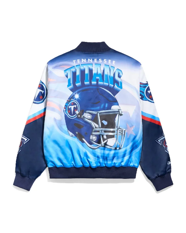 Windbreaker men jackets with UV protection for outdoor activitiesTennessee Titans Helmet Fanimation Jacket