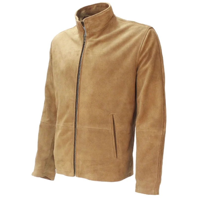 Bomber men jackets with ribbed cuffs for a classic 80s styleThe James Bond Beige Morocco Jacket - Spectre 007 style, Made with Soft Beige  Suede