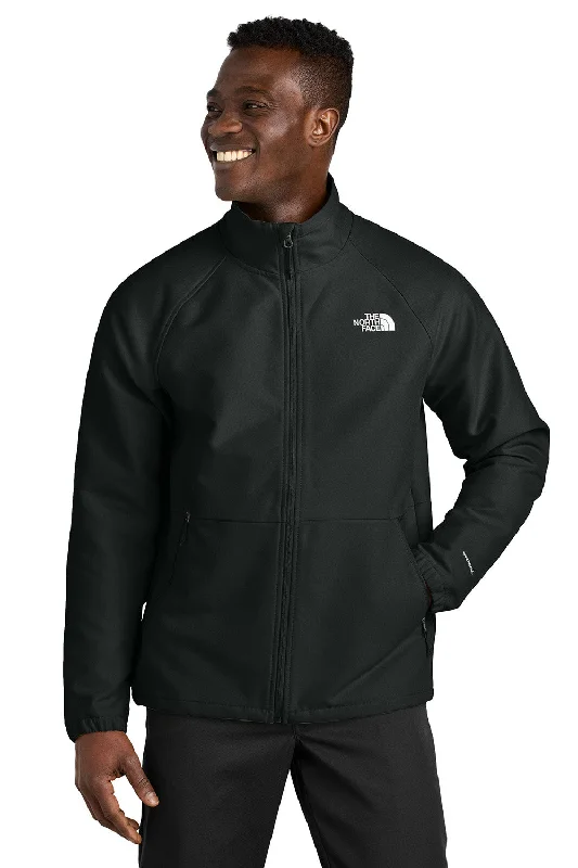 Tailored men jackets to pair with formal trousers for business meetingsThe North Face Mens Barr Lake Water Resistant Soft Shell Full Zip Jacket - Heather Black - New