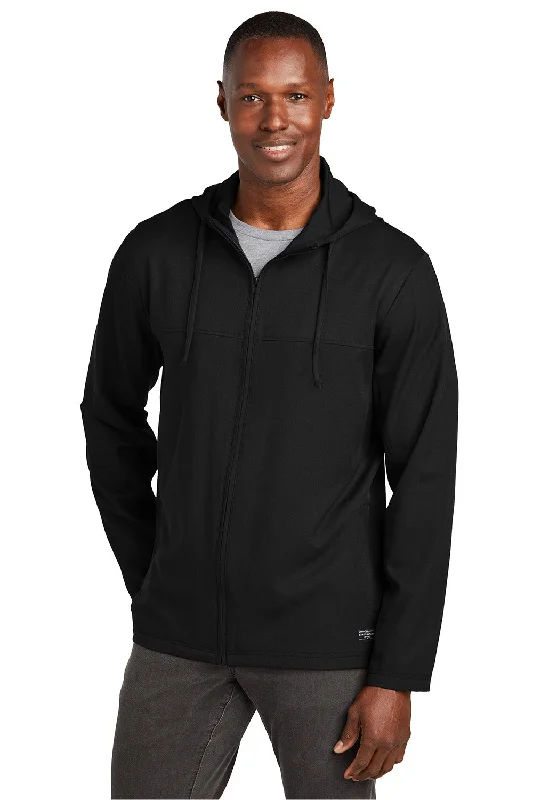 Bomber men jackets with ribbed cuffs for a classic 80s styleTravisMathew Mens Balboa Full Zip Hooded Jacket - Black - New