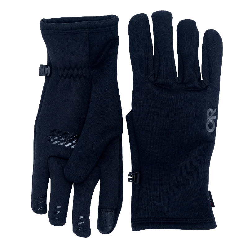 Men jackets with a zip - off sleeves to convert to a vestWomen's Backstop Sensor Windpro® Gloves