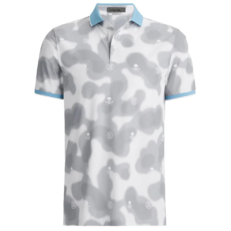 Men's color - block polo shirts with a bold fashion statementBlur Icon Camo Tech Pique Polo Snow - AW24