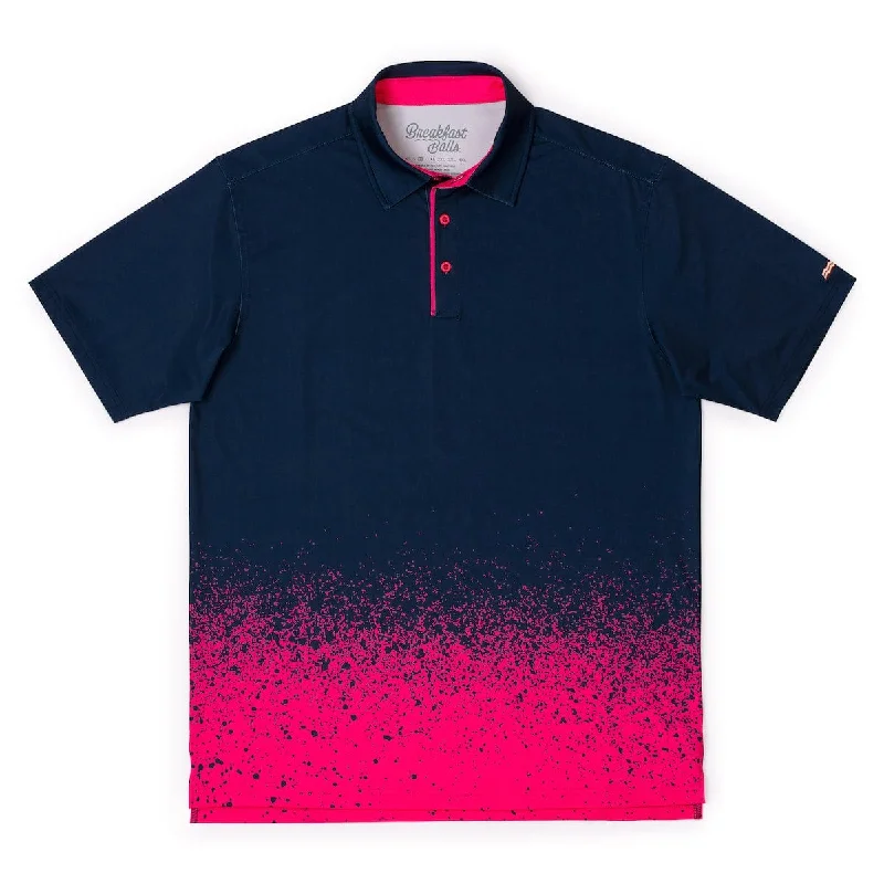 Men's reversible polo shirts with two different looksBreakfast Balls® "The Fade" – All-Day Polo