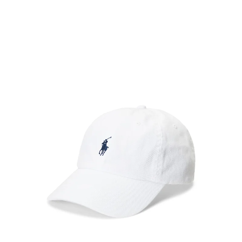 Polo Ralph Lauren - Chino Cap - White with Navy Pony