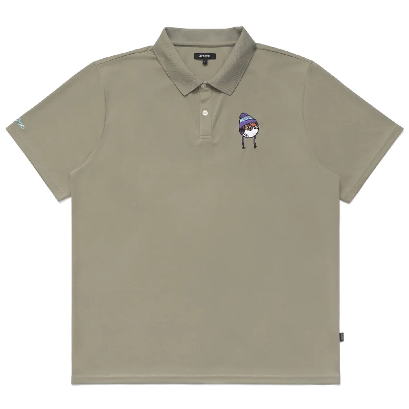 Men's formal - style silk blend polo shirts for special occasionsGlacier Buckets Performance Pique Polo Moss - AW24