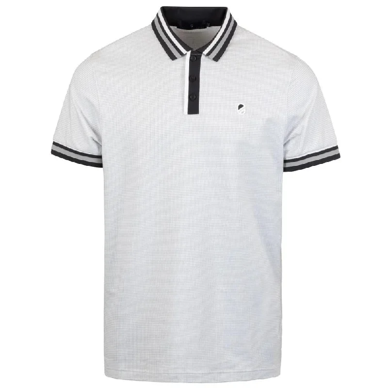 Men's high - collar polo shirts with a modern twistHarlequin Polo Heather Grey/Bright White - AW24