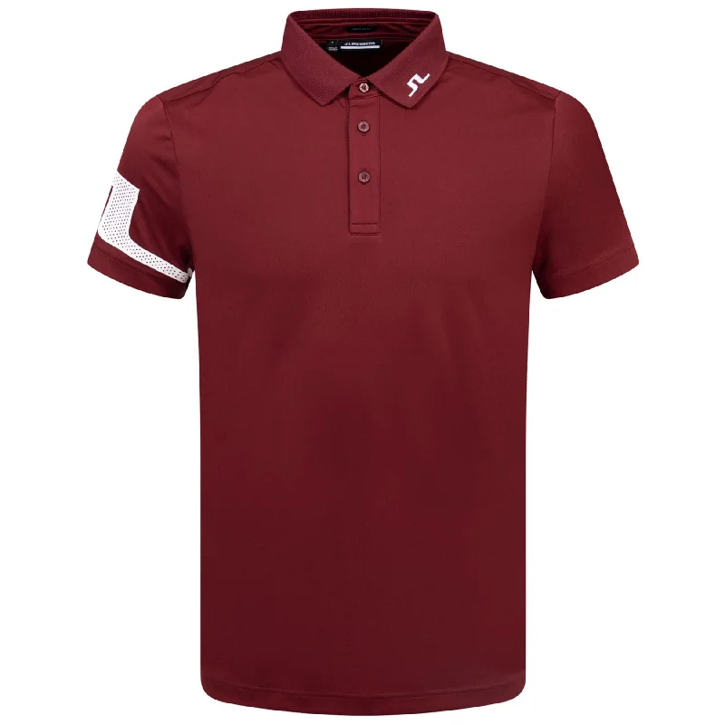 Men's vintage - inspired retro polo shirts with unique patternsHeath Regular Fit Polo Cabernet - AW24