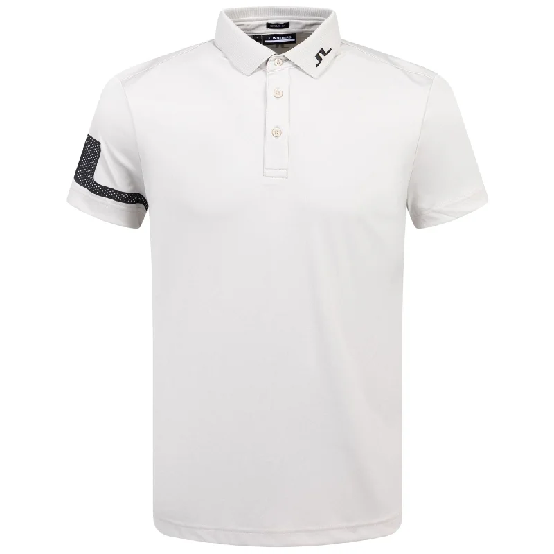 Men's long sleeve classic fit polo shirts with embroidered logosHeath Regular Fit Polo Moonbeam - AW24