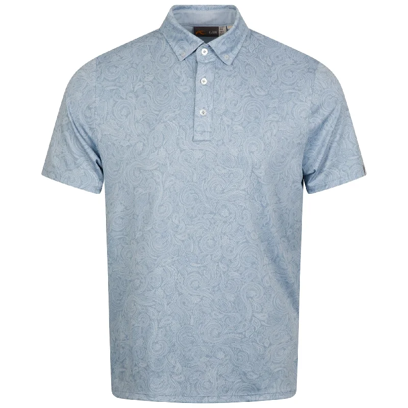 Men's reversible polo shirts with two different looksLance Printed Polo Neptune/Blue Fog - AW24