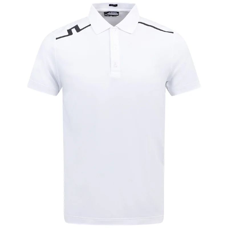 Men's ribbed cuffs and hem polo shirts for a textured lookLionel Regular Fit Polo White - AW24