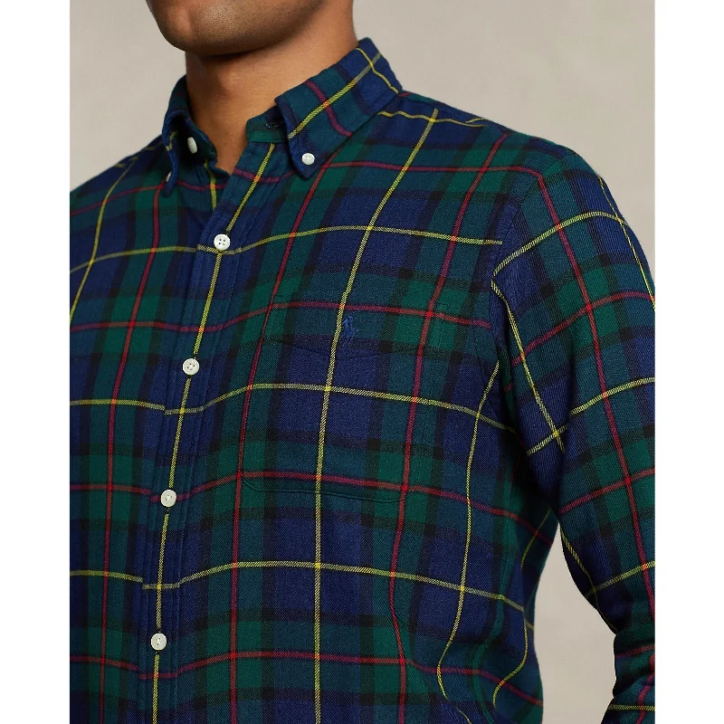 Polo Ralph Lauren - Soft Cotton Twill Shirt - Plaid Check - Green/Navy