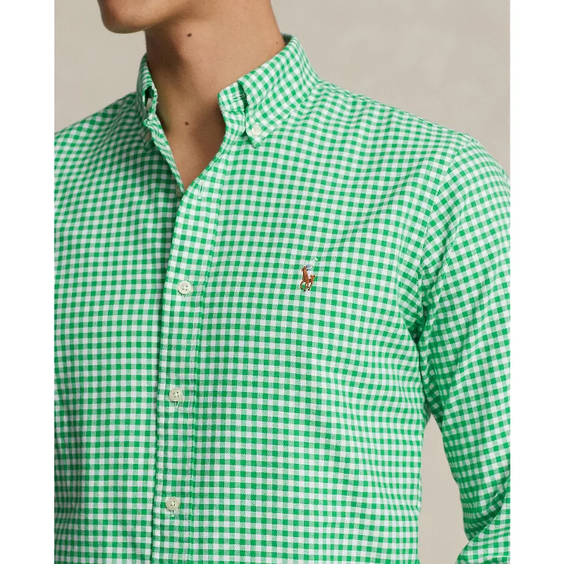 Polo Ralph Lauren - Oxford Shirt - Gingham - Emerald Green & White