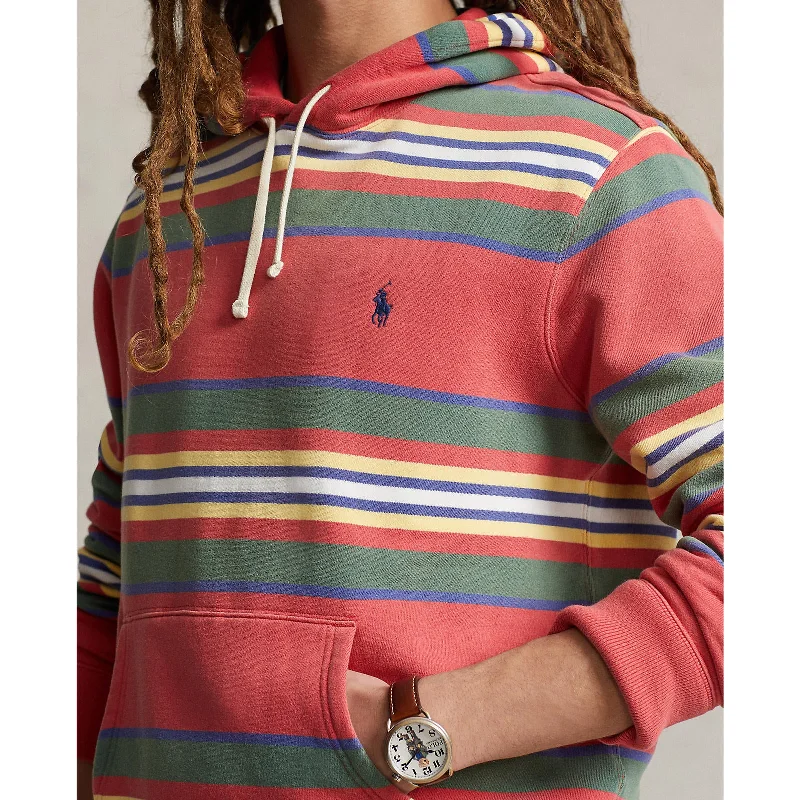 Polo Ralph Lauren - RL Long Sleeve Knit Hoodie - Striped - Red Multi