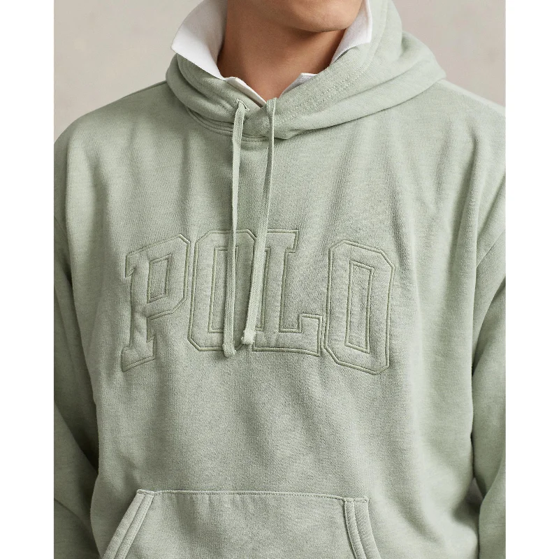 Polo Ralph Lauren - Big Fit Logo Over-Dyed Fleece Hoodie - Dune Heather