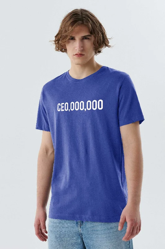 Men's  Printed Crew Neck Tee Shirt CEO Millionaire