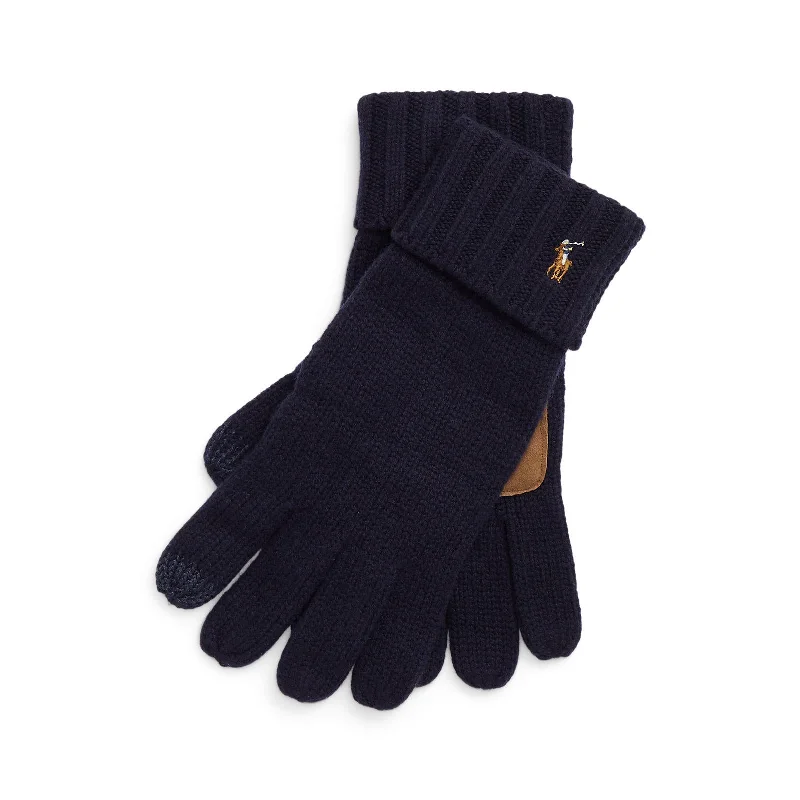 Merino Touch-Screen Compatible Gloves - Navy