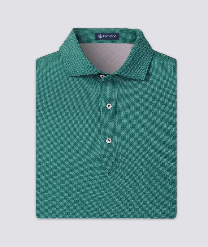 Men's antimicrobial polo shirts for odor - free daily wearClarence Mini Diamond Jacquard Performance Polo