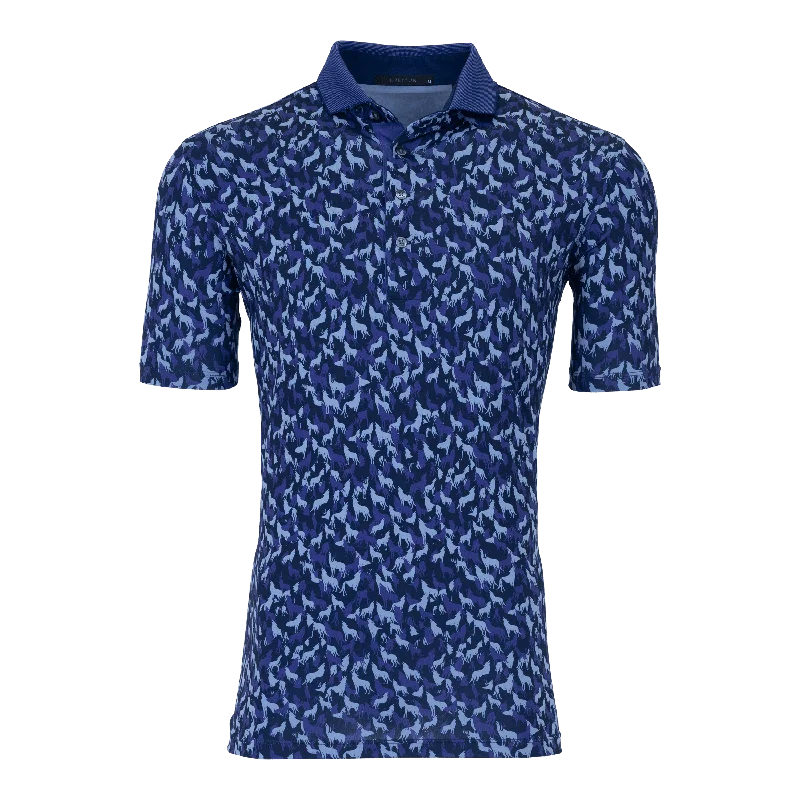 Men's plus size golf polo shirts in moisture wicking fabricMicro In The Shadows Polo