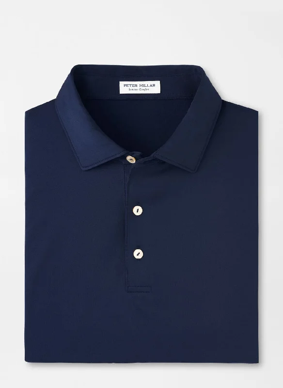 Men's budget - friendly basic polo shirts in multiple colorsPeter Millar Solid Navy Performance Polo